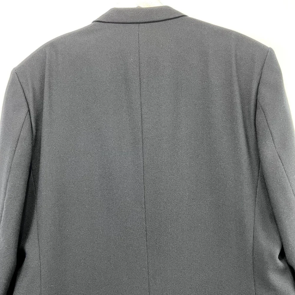 Rossi Umberto Rossi‎ Men Suit Wool 100% Black 3 Buttons down Size 44R/Large